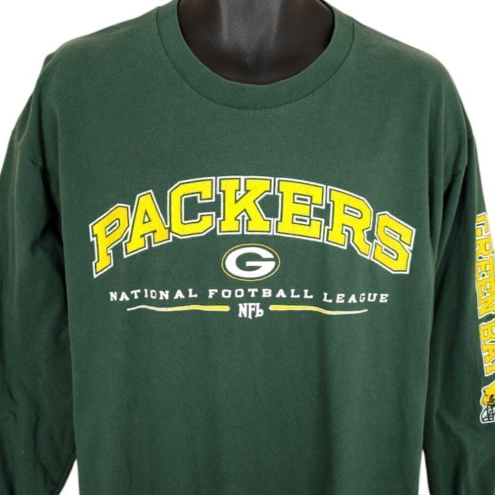 Green Bay Packers T Shirt Mens Size XL NFL Football Long Sleeve Tee